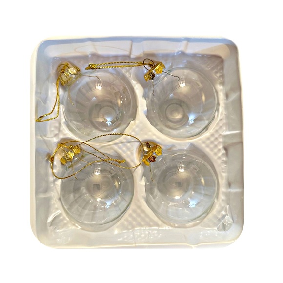 Clear Glass Ball Ornament Bundle - 2 boxes Create your own Design - Picture 3 of 3